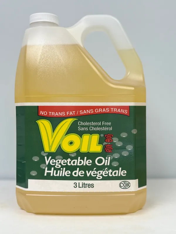 VOIL Vegetable Oil, 3 litre jug